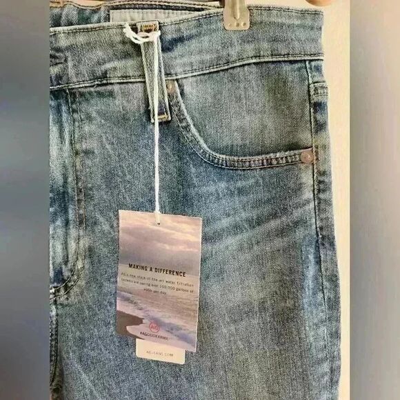 AG Adriano Goldschmied Mari High Rise Straight Jeans Size 31 - Picture 4 of 11